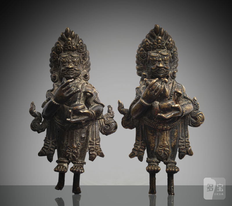 TWO BRONZE FIGURES OF MAHAKALA - 图5